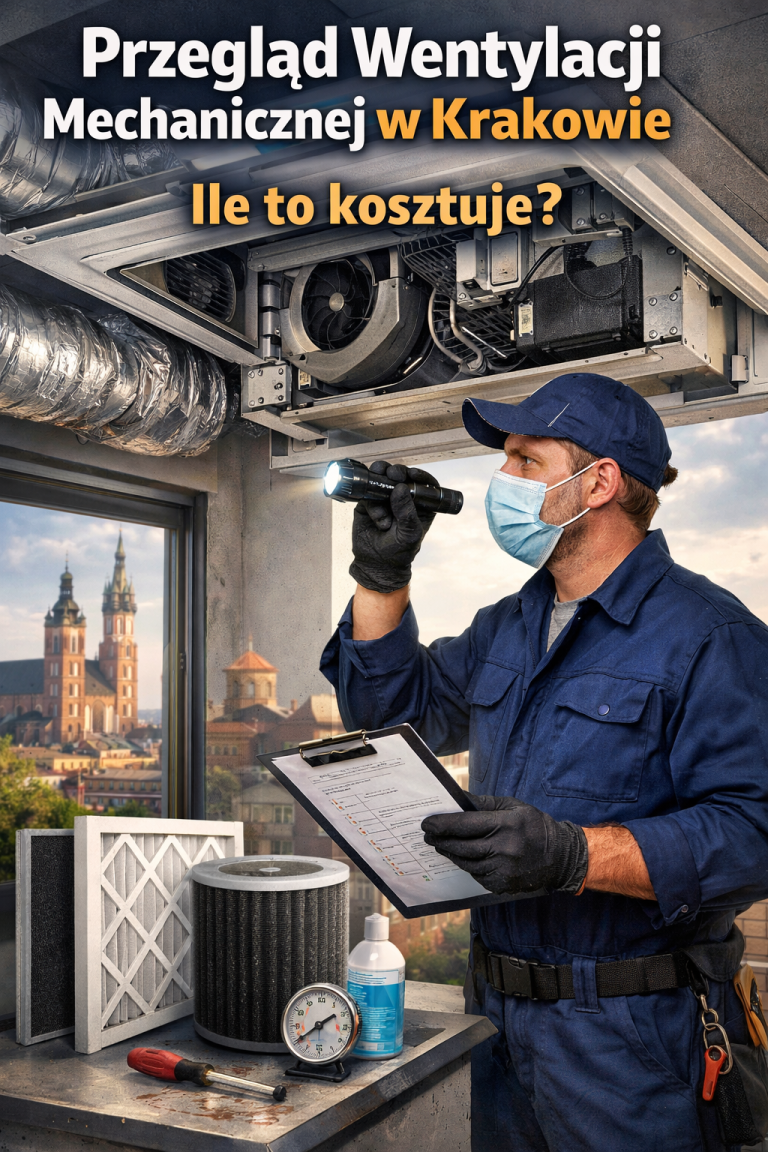 Ile kosztuje przegląd wentylacji mechanicznej w Krakowie? [2026]
